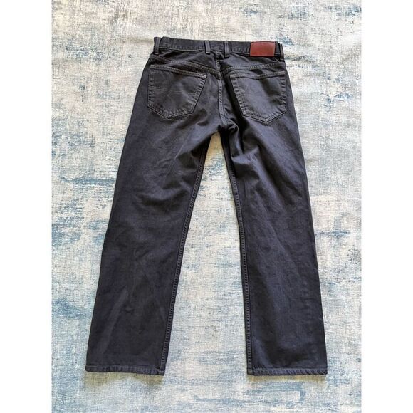 Hilfiger Dark Wash Red Label Premium Vintage Denim Button Fly Jeans 33 x 31 - Picture 2 of 10